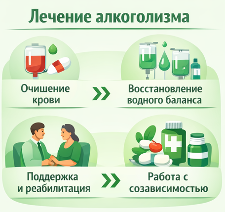 лечение алкоголизма в Липецке этапы